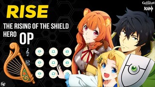 The Rising of the Shield Hero OP - Rise [ MIDI ] | Genshin / Windsong Lyre Cover | Genshin Impact