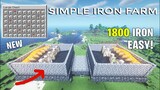 NEW Minecraft Iron Farm 1.18 Unlimited Iron Golem Farm