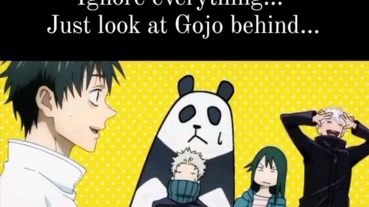 Just look at Gojo 🤪🤣 #jujutsukaisen #gojo