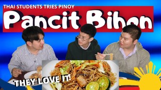 SENIOR HIGH THAI STUDENTS TRIED PINOY PANCIT | MAGUGUSTOHAN KAYA? | Pinoy Slang Words