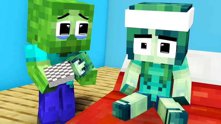 โรงเรียนสัตว์ประหลาด ขอโทษนะซอมบี้! - เรื่องราวที่เศร้ามาก 😥 - แอนิเมชั่น Minecraft
