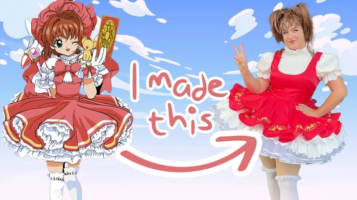 I made Sakura's red dress from Cardcaptors.