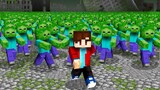 100 Players Simulate a Zombie Apocalypse In Minecraft!