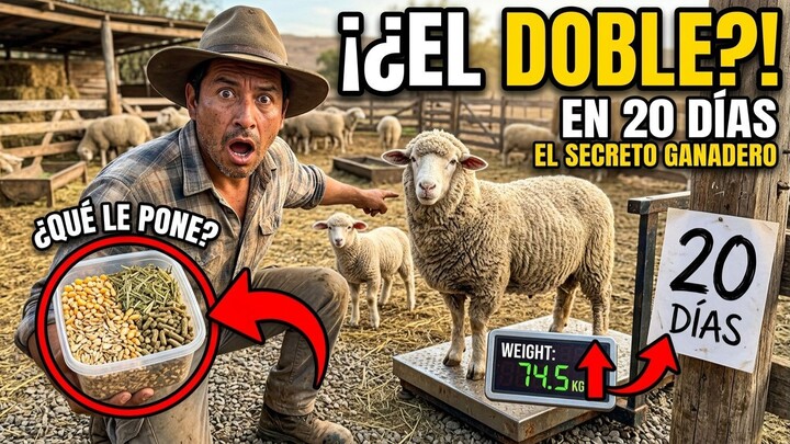 El SECRETO Ganadero! Engorda Ovejas y Borregos el doble  en 20 Días