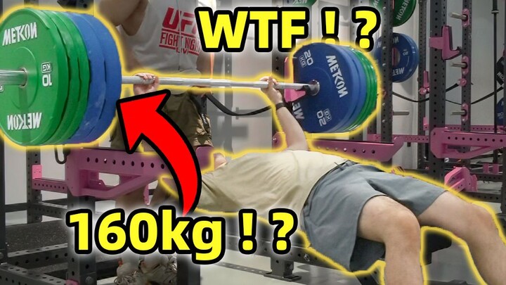 Kamù đẩy tạ nằm 160kg?!!