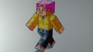 How To Draw MINECRAFT Cách Vẽ Hiha Minecraft đẹp mà Dễ