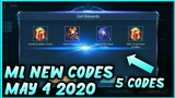 ML New Codes Update'ML Redeemtion/May 4 2020
