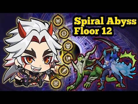 C6 Arataki Itto vs spiral abyss floor 12 (3.6) - Genshin Impact Indonesia