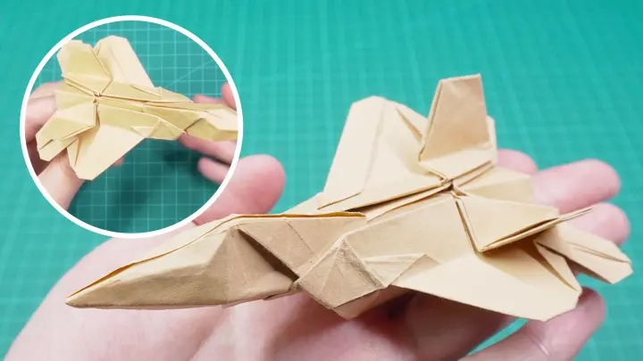 How To Make An F-22 Fighter With Paper | Paper Folding