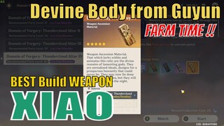 lustrous stone from guyun Genshin Impact- XIAO Build Weapon