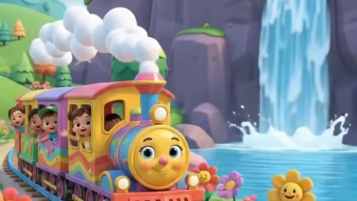 Rainbow train chu chu chu rhyme