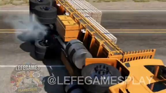 CAMINHÃO CARGO VS PEDESTRIAN IN BEAMNGDRIVE