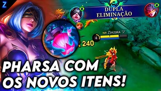 NOVOS ITENS NA PHARSA FICOU BOM - PHARSA GAMEPLAY | Mobile Legends