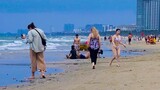 Vietnam Danang Promenade & Beach Scenes Vlog 94 - Beautiful Girls, Beautiful Beach with Activities