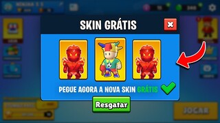 PEGUE AGORA A NOVA SKIN GRÁTIS DO STUMBLE GUYS...