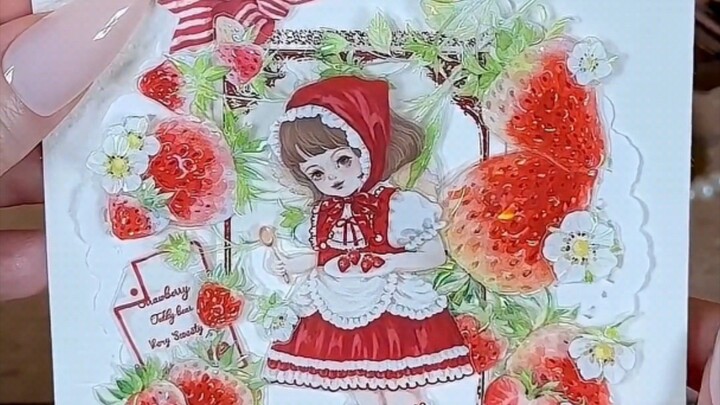 ASMR Scrapbook - Girls Strawberry 🍓