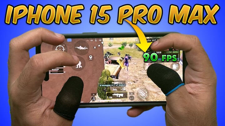 iPhone 15 Pro Max 90 Live-FPS Meter in (PUBG Mobile/BGMI) Gameplay 90 fps test benchmark #BGMI #PUBG