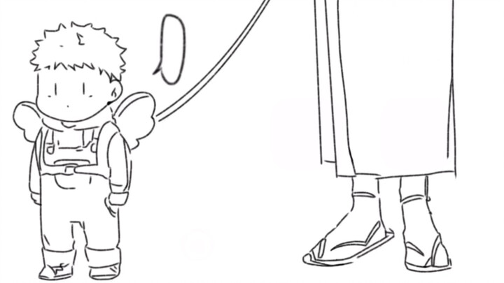 【Suhu】Grandpa's daily routine of taking his kids out