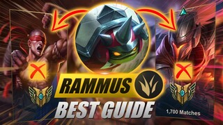 Wild Rift - Best Rammus Guide RANK | Rammus Vs Yasuo/Lee sin