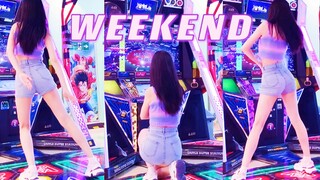 【Weekend】硬是把一首甜甜的歌跳辣了 跳舞机上Weekend泰妍新曲翻跳 欢快又慵懒