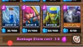 Clash royale  - ทีม Arena 8 Golem Witch