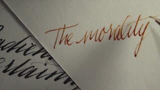 [ASMR]Relaxing sound of hand lettering with pen