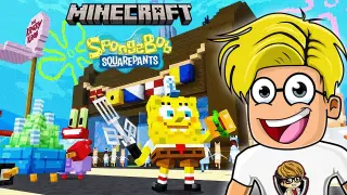 BANTUIN MR KRABS JUALAN KRABY PATTY!! MALAH DIJEBAK PLANKTON LICIK!! (Minecraft Spongebob Part 2)