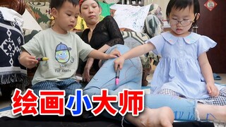 3岁小孩作画堪比艺术大师？出道即巅峰！