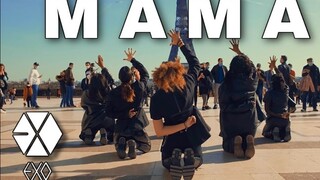 EXO-K—《MAMA》法国小姐姐街头翻跳dance cover路演kpop in public by Outsider Fam