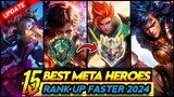 15 BEST META HEROES FOR SOLO RANKED (SEASON 32) - Mobile Legends Tier List 2024