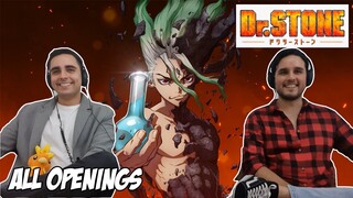 DR. STONE All Openings REACTION  | Brothers Reaction