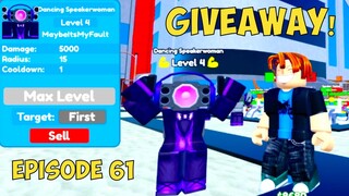 Unlocked New Dancing SpeakerWoman in Toilet Tower Defense Roblox