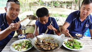 Cơm quê cá đồng kho tóp mỡ, rau vườn - Bin Đen Miền Tây # 268