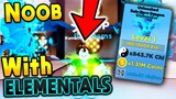 STARTING AS A NOOB WITH RAREST ELEMENTAL PETS!! IN NINJA LEGENDS (Roblox)