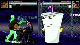 AN Mugen Request #1959: Huey Freeman & RoboCop VS Terminator & Master Shake