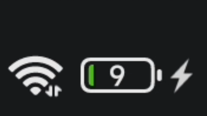 一个人给手机充了1分半的电，他的电量是这样变化的