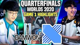 DWG vs DRX Highlight Ván 1 Tứ Kết Chung Kết Thế Giới 2020 | DAMWON vs DragonX