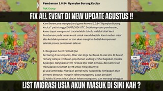 FIX NEW UPDATE DI BULAN AGUSTUS ! MIGRASI DI BATASI SUDAH MASUK KAH ? | DAN TEAM OLIMPIA MNA NICH