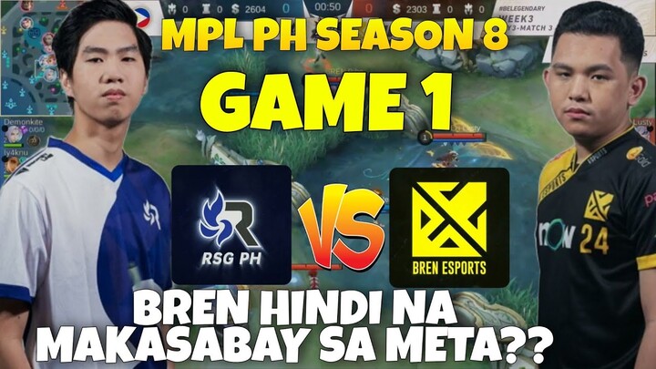 BREN ESPORTS vs RSG GAME 1 | MPL PH SEASON 8 | MLBB