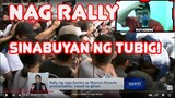 NAG RALLY BINUGAHAN NG TUBIG REACTION VIDEO