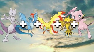 Kanto All legendary and mythical Pokemons fusion |#edit #fusion