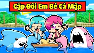 HIHA CÁ MẬP BẤT NGỜ GẶP YUMMIE CÁ MẬP CUTE TRONG MINECRAFT*CẶP ĐÔI CÁ MẬP 🥰🤣