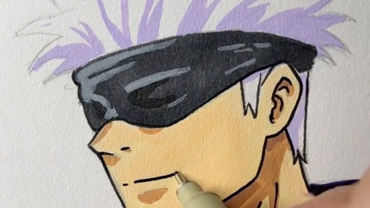 Drawing gojo jadi kiko