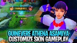 Guinevere Athena Asamiya Customize Skin Gameplay | Mobile Legends: Bang Bang