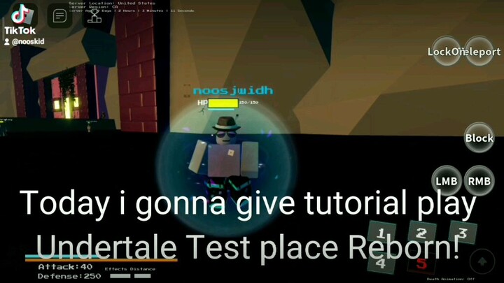 tutorial play asriel in undrtale test place reborn
