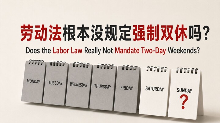 Doesn’t labor law actually stipulate mandatory two-day weekends?