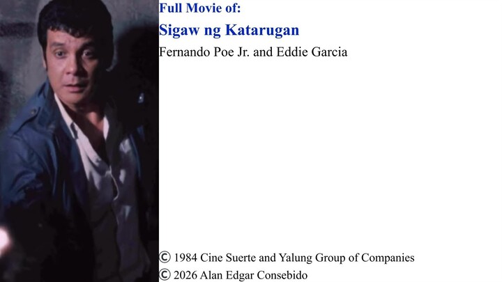 Full Movie | Sigaw ng katarungan – Fernando Poe Jr. and Eddie Garcia