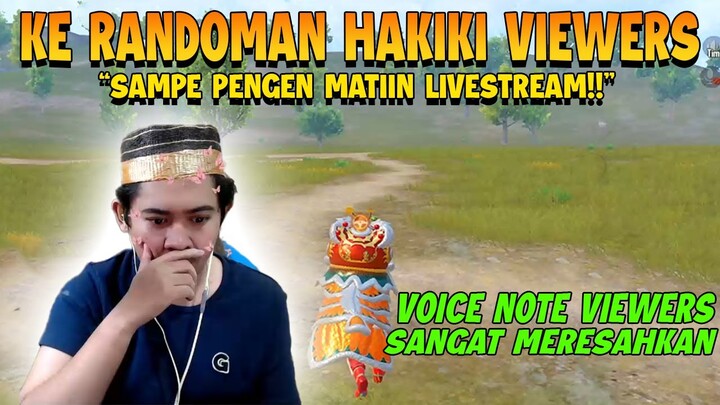 KEKOCAKAN VIEWERS SAAT STREAM "SAMPE PENGEN MATIN LIVE PAK!!! SANGAD MERESAHKAN!!! | PUBG Mobile