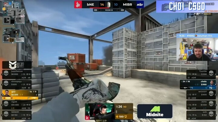 MIBR vs BNE - PGL Major Antwerp 2022 Part 3 #Game
