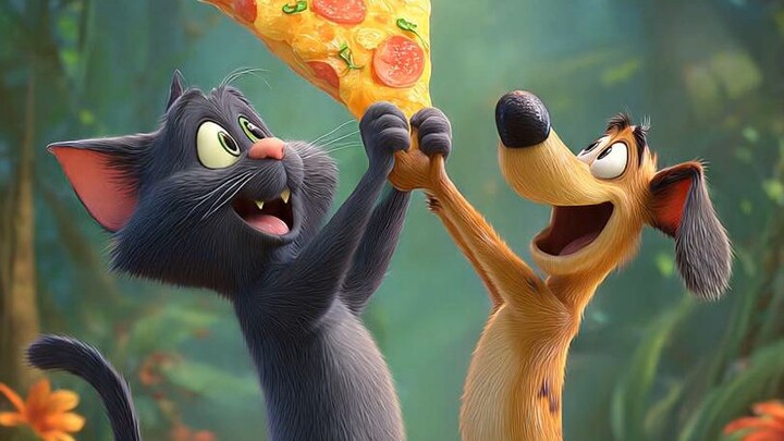 Dono ksy pizzy per ler rahy hai